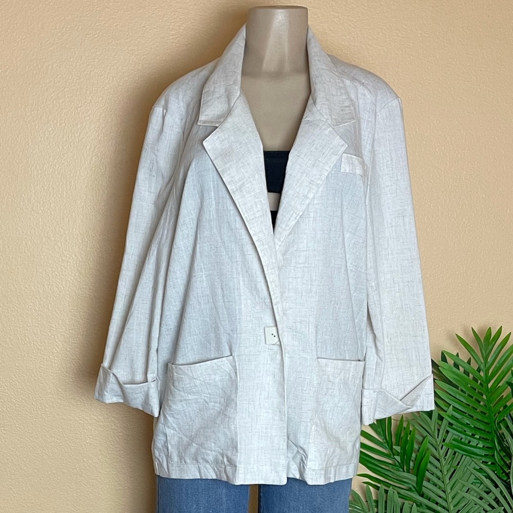 Vintage cream blazer woman’s size 16 THE AMERICAN COLLECTION LTD
